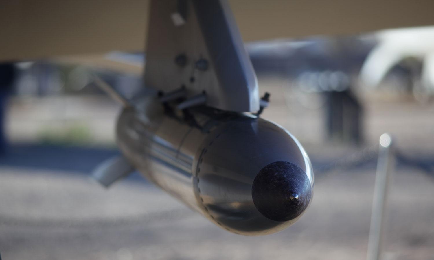 The B61 nuclear bomb, a low to intermediate-yield strategic and tactical nuclear weapon