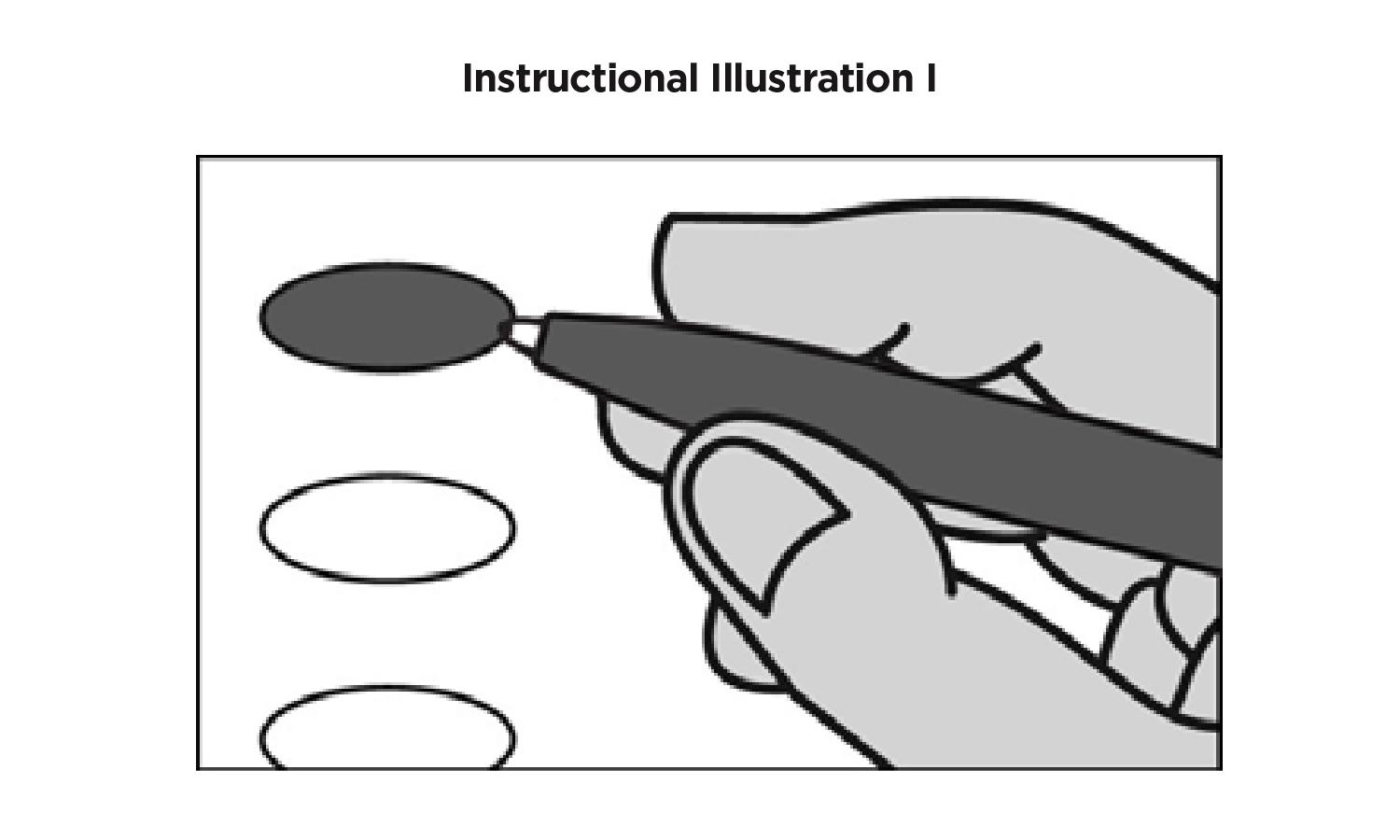 Fig. 1: An instructional illustration demonstrates how to mark choices on a ballot.