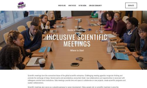 500 Women Scientists: Inclusive Scientific Meetings Guide
