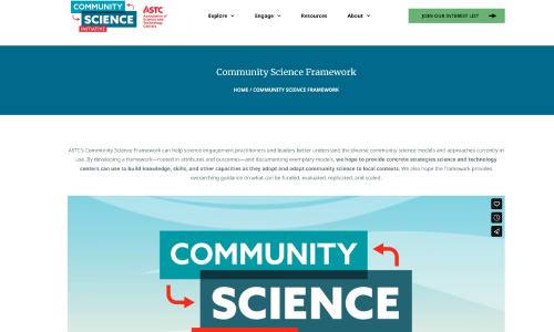 Community Science Framework and Discussion Guide of the Association of Science and Technology Centers
