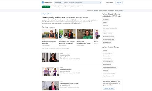 LinkedIn: Diversity, Equity and Inclusion Courses