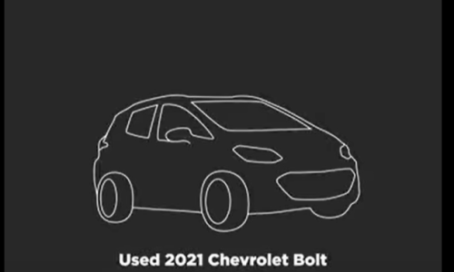 illustration of cost of a 2021 Chevrolet Bolt electric vehicle