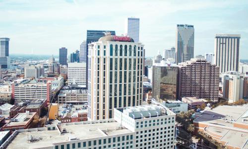 A aerial view of New Orleans, Louisiana.