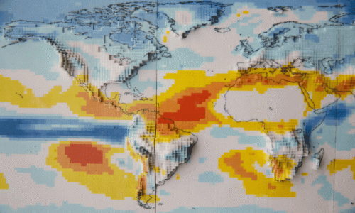 An illustration of a US weather map.